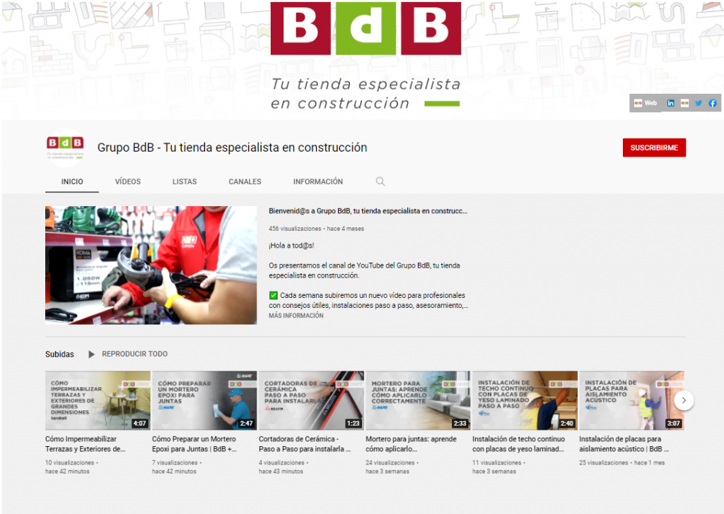 BdB crea un canal de YouTube para posicionar sus tiendas como ...