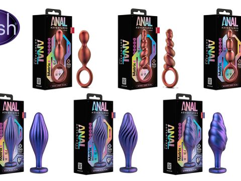 Blush presenta Anal Adventures Matrix fabricada con la llamativa silicona iridiscente Puria™