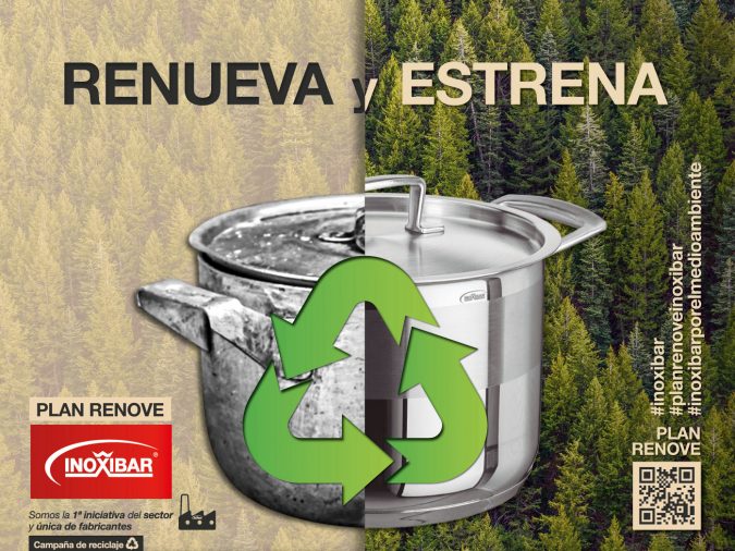 Inoxibar amplia su iniciativa de reciclaje a ollas y cazuelas