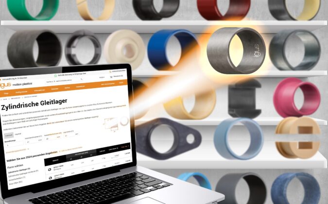 La tienda on line de iglidur simplifica la compra de cojinetes de plástico