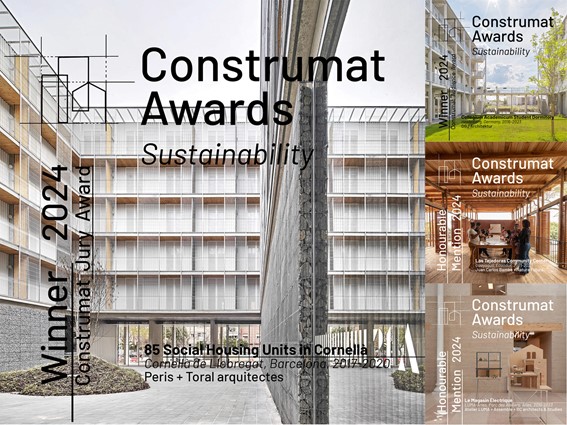 Las 85 viviendas sociales en Cornellà de Peris+Toral arquitectes, Premio Construmat 2024 a la Sostenibilidad