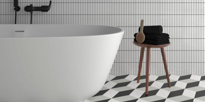Cómo combinar azulejos con una bañera exenta: una tendencia en alza