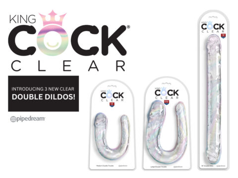 King Cock Clear Double Trouble de Pipedream Products
