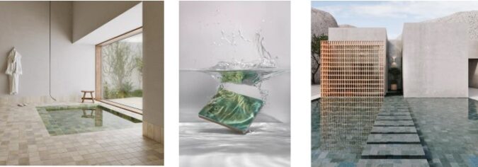 Universo visual único en las piscinas y zonas wellness de WOW Design