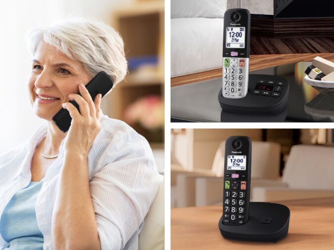 Nuevos teléfonos inalámbricos TGU de Panasonic, de la serie de fácil uso para personas mayores