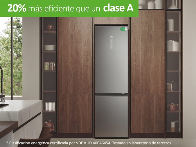 Haier continúa apostando por la eficiencia energética lanzando el primer frigorífico A-20% certificado por VDE