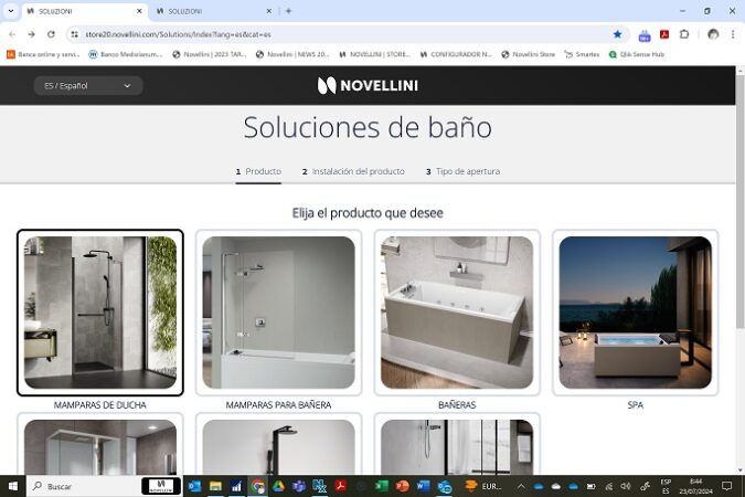 Novellini revoluciona el diseño de baños con su innovador configurador 3D