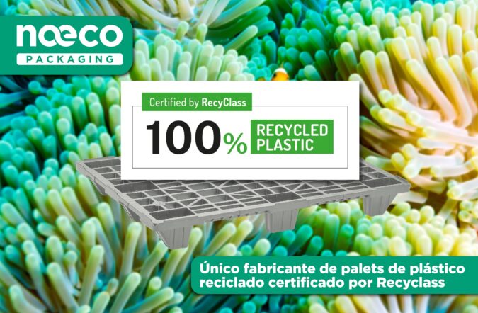 Naeco Packaging, primera empresa fabricante de palés de plástico en lanzar una línea certificada por Recyclass