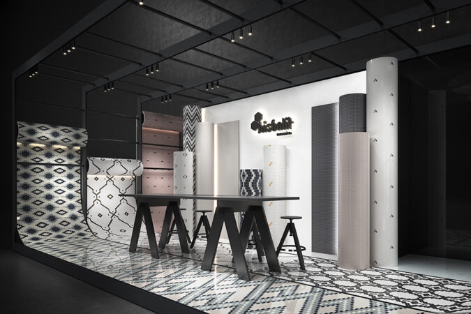 Mosaicos de diseño inspirados en el neo vintage, una de las novedades de Hisbalit en Cersaie 2024