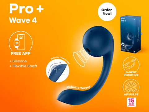 Pro+ Wave 4 con tecnología robótica, siente la ola de placer
