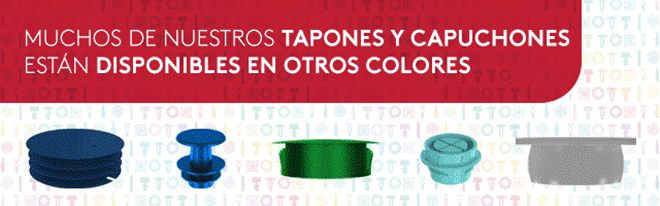 Essentra: tapones y capuchones de colores
