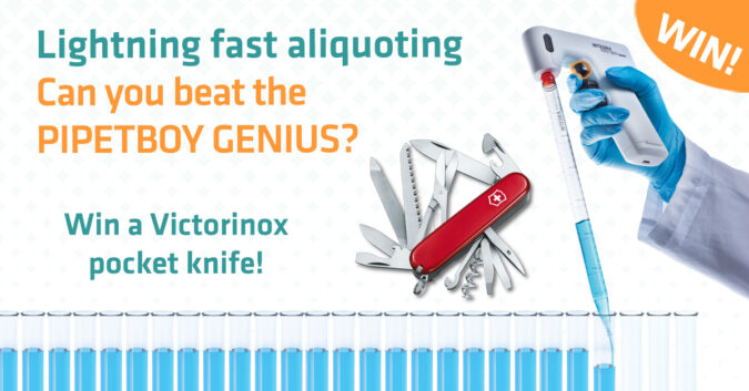 Test your pipet controller against the Pipetboy Genius and stand a chance to win