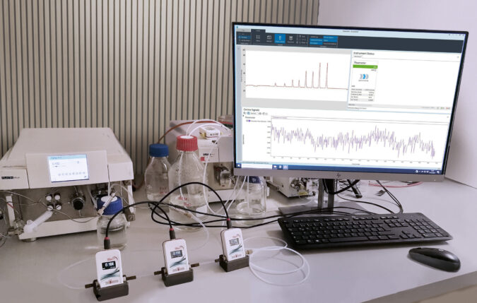 Módulo Testa de seguimiento de rendimiento de HPLC