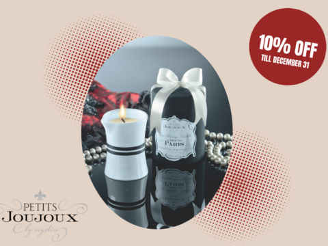 ¡10% de descuento en velas de masaje Petits Joujoux en SCALA!