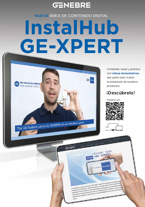 Nueva área de contenido digital de Genebre para profesionales