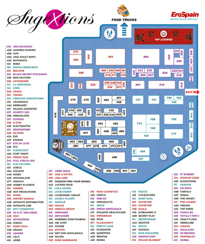 Mapa EroSpain 2025 Floorplan