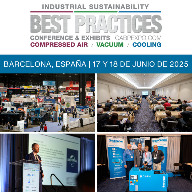 Boge Compresores participará en la Expo y Conferencia de Mejores Prácticas de Sostenibilidad Industrial de Barcelona