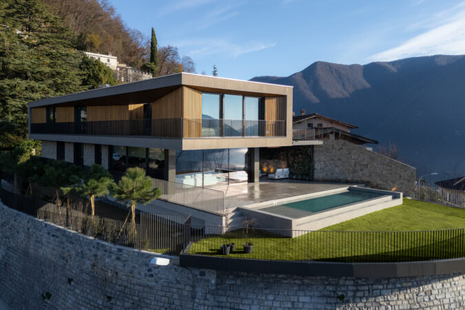 Elegancia con vistas al lago: la estética de Cotto d’Este para Villa Tree en Castagnola (Lugano)