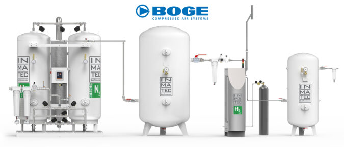 Boge / Inmatec: nitrógeno e hidrógeno, un dúo combinado para un corte por láser preciso