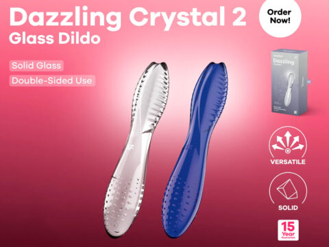 Dazzling Crystal 2: un dildo de vidrio doble cara para experiencias únicas