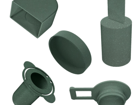 Gamas disponibles de material reciclado post-consumo