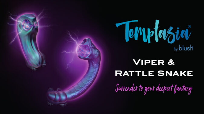 Blush amplía Temptasia con Rattle Snake y Viper: fantasía, vibración dual y efecto plasma