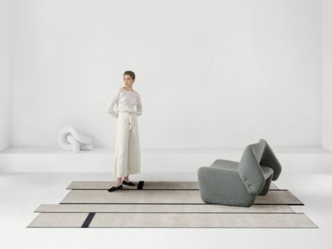Blanco y negro en las alfombras Amini: un diálogo entre líneas y contrastes