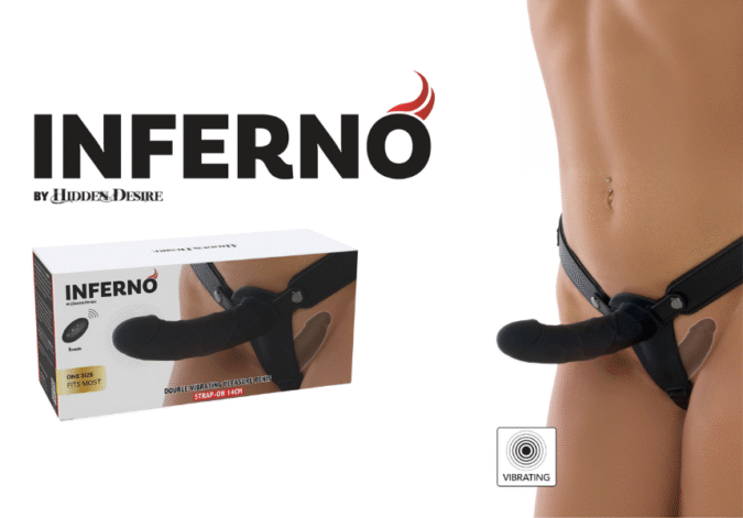 Hidden Desire amplía su colección Inferno con el nuevo Double Vibrating Strap-On