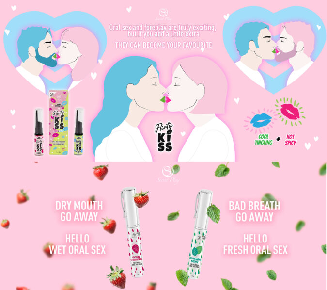 Secret Play amplía su línea comestible: Flirty Kiss + nuevos sprays para boca y garganta