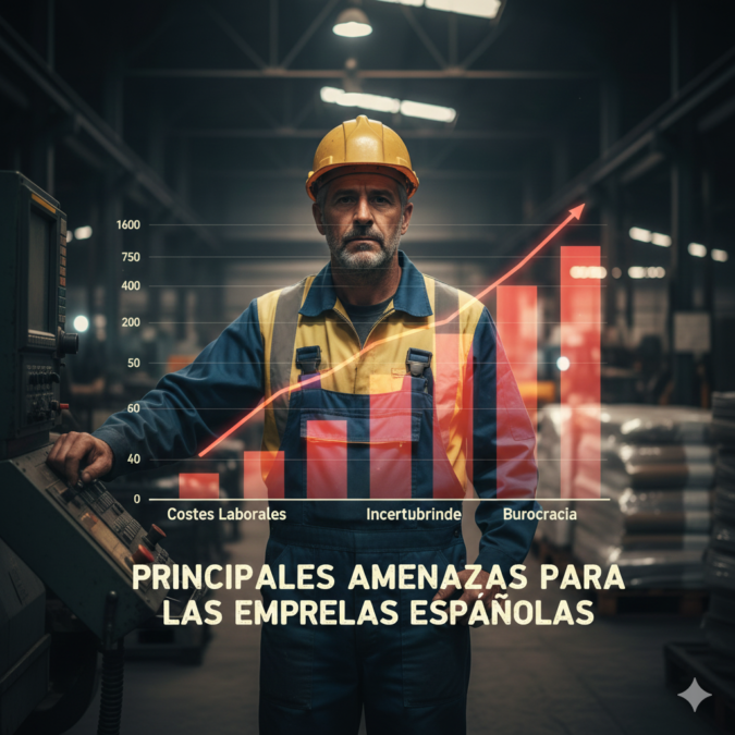La incertidumbre económica y los costes laborales, las principales amenazas para las empresas españolas