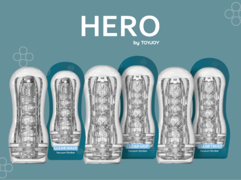 TOYJOY HERO lanza tres nuevos vacuum strokers transparentes