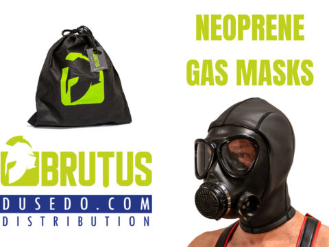 Nuevas propuestas de neopreno BRUTUS: Gas Mask Hoods y Cockstraps ajustables