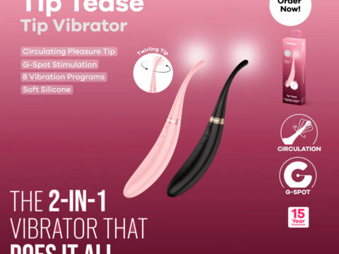 Satisfyer presenta Tip Tease: doble motor, doble placer y un diseño versátil