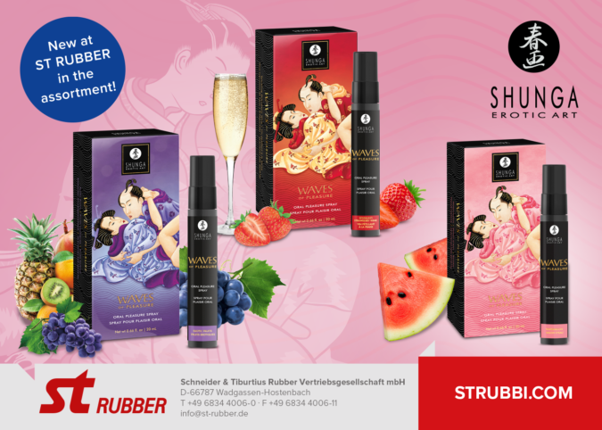 ST RUBBER incorpora nuevos sprays orales Shunga a su catálogo