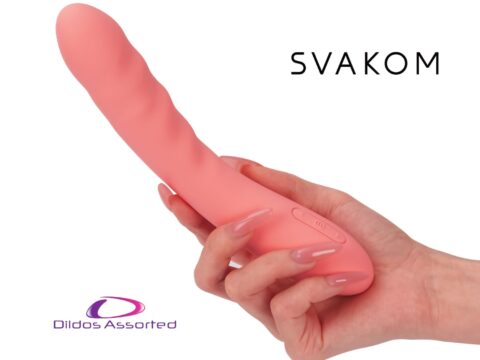 Dildos Assorted presenta Ava Neo de SVAKOM ahora en color peach pink