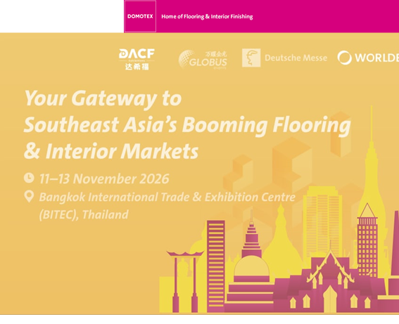 DOMOTEX South East Asia 2026: Nueva plataforma estratégica en Bangkok