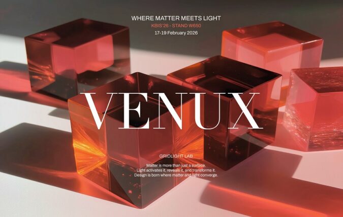 VENUX debutará en KBIS 2026 con un stand concebido como escenario de orden, encuentro y luz.