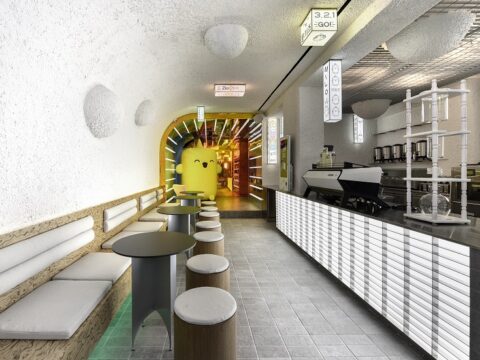 Moonkiz Café: un viaje a la cultura coreana con cerámica de WOW Design