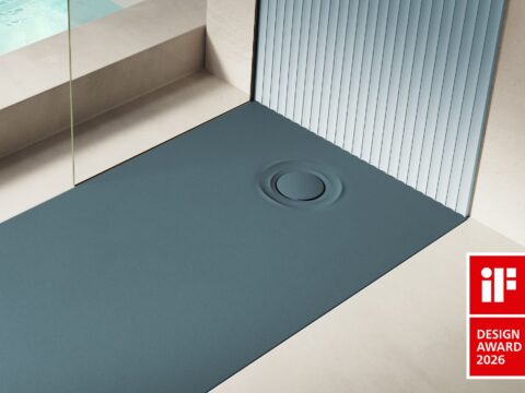 Acquabella galardonada con el iF DESIGN AWARD 2026 por el plato de ducha Acqua Zero