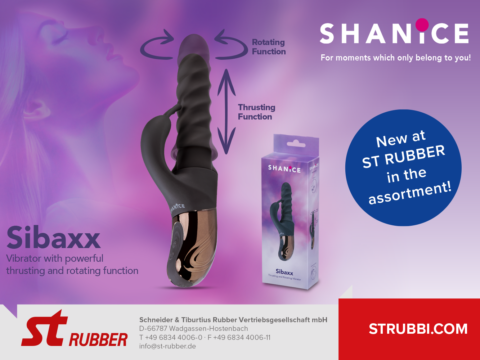ST RUBBER lanza su nueva marca SHANiCE y presenta el vibrador Sibaxx