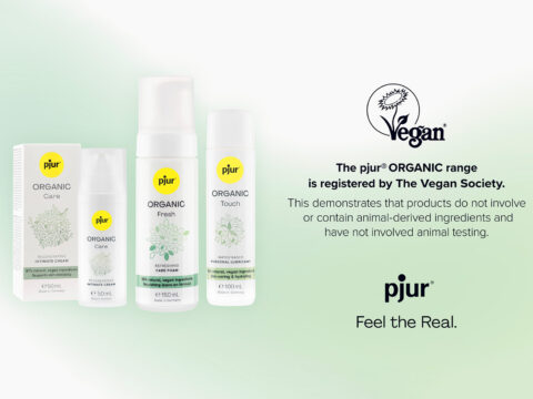 pjur ORGANIC Fresh y ORGANIC Touch certificados por The Vegan Society