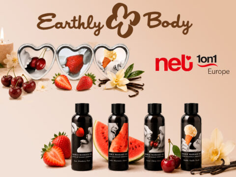 Earthly Body presenta nuevos aceites y velas de masaje disponibles en Net1on1 Europe