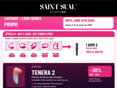 Lovense Big Restock: Saint Sual lanza ofertas exclusivas hasta el 14 de junio