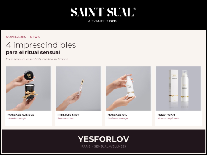 YESFORLOV llega a Saint Sual: Descubre los 4 imprescindibles para el ritual sensual