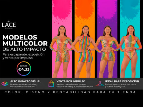 LACE by Loving Joy: modelos multicolor de alto impacto para tienda