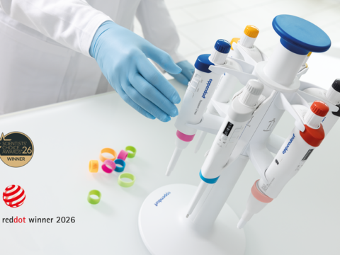 Eppendorf Research® 3 neo pipette wins two prestigious international awards