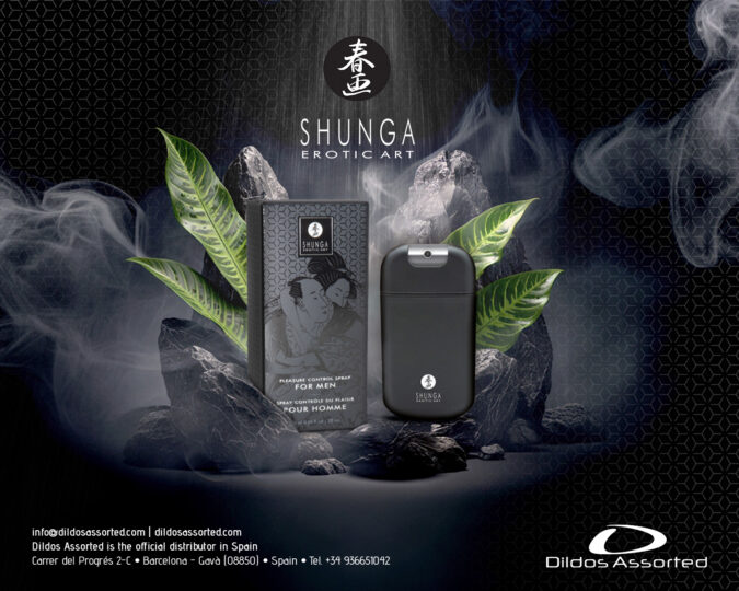 Dildos Assorted incorpora el nuevo Male Natural Control Spray de Shunga