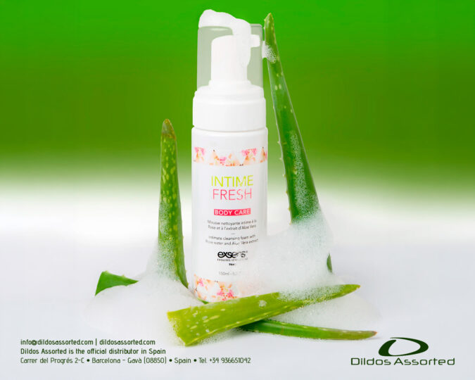 Dildos Assorted incorpora INTIME FRESH, la nueva espuma de higiene íntima de Exsens