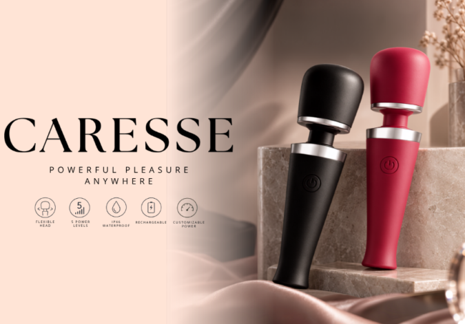 Caresse amplía su gama con dos masajeadores compactos de cinco niveles de potencia