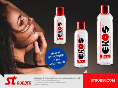 ST RUBBER incorpora EROS Silk Silicone Based Lubricant en tres formatos